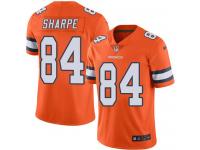 Nike Broncos #84 Shannon Sharpe Orange Men Stitched NFL Limited Rush Jersey