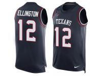 Nike Bruce Ellington Navy Blue Men's Jersey - NFL Houston Texans #12 Player Name & Number Tank Top