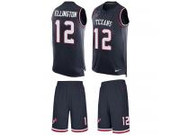 Nike Bruce Ellington Navy Blue Men's Jersey - NFL Houston Texans #12 Tank Top Suit