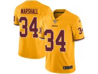 Nike Byron Marshall Washington Redskins Men's Limited Gold Color Rush Jersey
