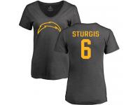 Nike Caleb Sturgis Ash One Color Women's - NFL Los Angeles Chargers #6 T-Shirt