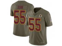 Nike Casey Dunn Washington Redskins Men's Limited Green 2017 Salute to Service Jersey