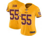 Nike Casey Dunn Washington Redskins Women's Limited Gold Color Rush Jersey