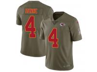 Nike Chad Henne Limited Olive Men's Jersey - NFL Kansas City Chiefs #4 2017 Salute to Service