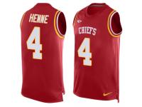 Nike Chad Henne Red Men's Jersey - NFL Kansas City Chiefs #4 Player Name & Number Tank Top