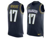 Nike Chargers #17 Philip Rivers Navy Blue Team Color Men Stitched NFL Tank Top