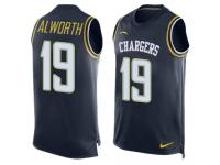 Nike Chargers #19 Lance Alworth Navy Blue Team Color Men Stitched NFL Tank Top