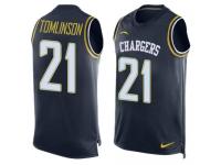 Nike Chargers #21 LaDainian Tomlinson Navy Blue Team Color Men Stitched NFL Tank Top