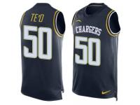 Nike Chargers #50 Manti Te'o Navy Blue Team Color Men Stitched NFL Tank Top