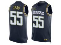 Nike Chargers #55 Junior Seau Navy Blue Team Color Men Stitched NFL Tank Top