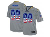 Nike Chargers #99 Joey Bosa Lights Out Grey Men Stitched NFL Elite USA Flag Fashion Jerse