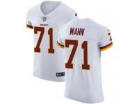 Nike Charles Mann Elite White Road Men's Jersey - NFL Washington Redskins #71 Vapor Untouchable