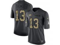 Nike Chiefs #13 DeAnthony Thomas Black Men Stitched NFL Limited 2016 Salute to Service Jersey