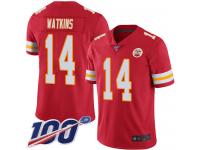 Nike Chiefs #14 Sammy Watkins Red Team Color Men's Stitched NFL 100th Season Vapor Limited Jersey