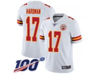 Nike Chiefs #17 Mecole Hardman White Men's Stitched NFL 100th Season Vapor Limited Jersey