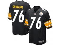 Nike Chukwuma Okorafor Game Black Home Men's Jersey - NFL Pittsburgh Steelers #76