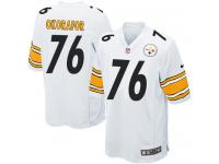 Nike Chukwuma Okorafor Game White Road Men's Jersey - NFL Pittsburgh Steelers #76