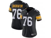 Nike Chukwuma Okorafor Limited Black Alternate Women's Jersey - NFL Pittsburgh Steelers #76 Vapor Untouchable