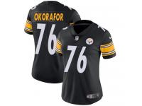Nike Chukwuma Okorafor Limited Black Home Women's Jersey - NFL Pittsburgh Steelers #76 Vapor Untouchable