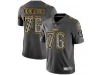 Nike Chukwuma Okorafor Limited Gray Static Men's Jersey - NFL Pittsburgh Steelers #76 Vapor Untouchable