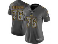 Nike Chukwuma Okorafor Limited Gray Static Women's Jersey - NFL Pittsburgh Steelers #76 Vapor Untouchable