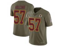 Nike Cole Holcomb Washington Redskins Men's Limited Green 2017 Salute to Service Jersey