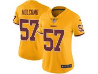 Nike Cole Holcomb Washington Redskins Women's Limited Gold Color Rush Jersey