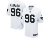 Nike Cornellius Carradine Game White Road Men's Jersey - NFL Oakland Raiders #96