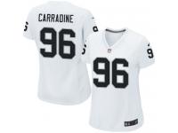 Nike Cornellius Carradine Game White Road Women's Jersey - NFL Oakland Raiders #96