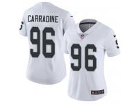 Nike Cornellius Carradine Limited White Road Women's Jersey - NFL Oakland Raiders #96 Vapor Untouchable
