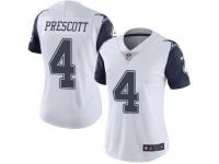 Nike Cowboys #4 Dak Prescott White Women Stitched NFL Limited Rush Jersey