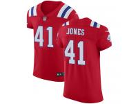 Nike Cyrus Jones Elite Red Alternate Men's Jersey - NFL New England Patriots #41 Vapor Untouchable