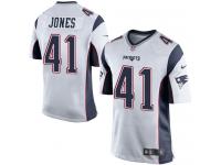 Nike Cyrus Jones Game White Road Youth Jersey - NFL New England Patriots #41