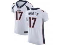 Nike DaeSean Hamilton Elite White Road Men's Jersey - NFL Denver Broncos #17 Vapor Untouchable