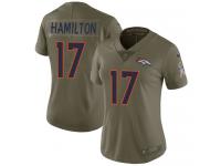 Nike DaeSean Hamilton Limited Olive Women's Jersey - NFL Denver Broncos #17 2017 Salute to Service