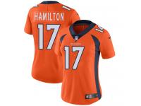 Nike DaeSean Hamilton Limited Orange Home Women's Jersey - NFL Denver Broncos #17 Vapor Untouchable