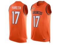 Nike DaeSean Hamilton Orange Men's Jersey - NFL Denver Broncos #17 Player Name & Number Tank Top