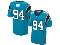 Nike Daeshon Hall Elite Blue Alternate Men's Jersey - NFL Carolina Panthers #94