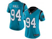 Nike Daeshon Hall Limited Blue Women's Jersey - NFL Carolina Panthers #94 Rush Vapor Untouchable