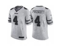 Nike Dallas Cowboys #4 Dak Prescott 2016 Gridiron Gray II Men's NFL Limited Jersey