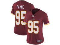 Nike Daron Payne Limited Burgundy Red Home Women's Jersey - NFL Washington Redskins #95 Vapor Untouchable