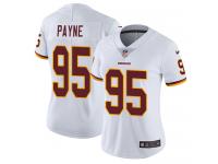 Nike Daron Payne Limited White Road Women's Jersey - NFL Washington Redskins #95 Vapor Untouchable