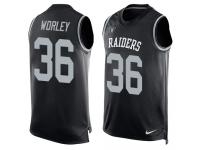 Nike Daryl Worley Black Men's Jersey - NFL Oakland Raiders #36 Player Name & Number Tank Top