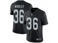 Nike Daryl Worley Limited Black Home Men's Jersey - NFL Oakland Raiders #36 Vapor Untouchable