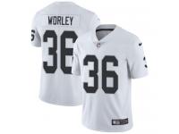 Nike Daryl Worley Limited White Road Men's Jersey - NFL Oakland Raiders #36 Vapor Untouchable