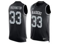 Nike DeAndre Washington Black Men's Jersey - NFL Oakland Raiders #33 Player Name & Number Tank Top