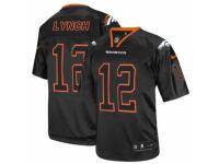 Nike Denver Broncos 12 Paxton Lynch Lights Out Black Men's Stitched NFL Elite Jersey