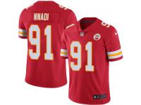 Nike Derrick Nnadi Limited Red Home Men's Jersey - NFL Kansas City Chiefs #91 Vapor Untouchable