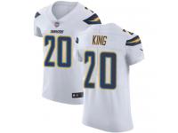 Nike Desmond King Elite White Road Men's Jersey - NFL Los Angeles Chargers #20 Vapor Untouchable
