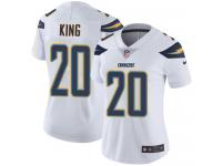 Nike Desmond King Limited White Road Women's Jersey - NFL Los Angeles Chargers #20 Vapor Untouchable